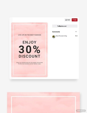 Seasonal Fashion Sale Pinterest Pin Template