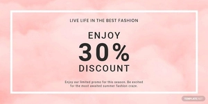 Seasonal Fashion Sale Twitter Post Template
