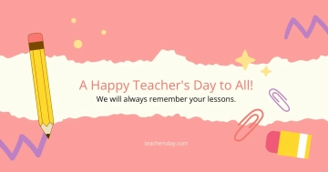 Free Teacher's Day Website Banner Template to Edit Online