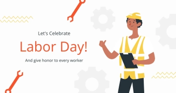 Free Labor Day Linkedin Banner Template to Edit Online