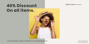Trendy Fashion Sale Blog Post Template