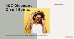 Trendy Fashion Sale Facebook Post Template