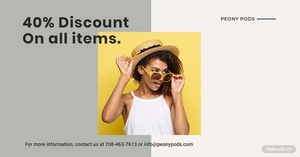 Trendy Fashion Sale LinkedIn Blog Post Template