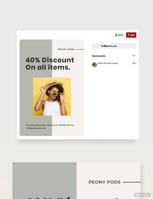 Trendy Fashion Sale Pinterest Pin Template