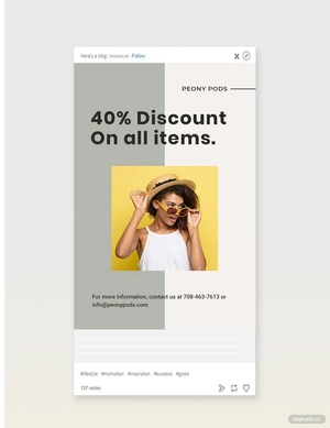 Trendy Fashion Sale Tumblr Post Template