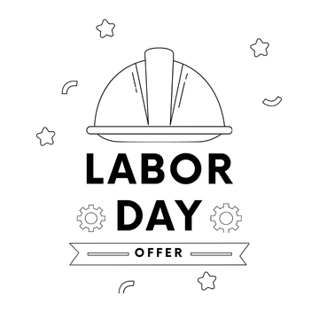 Free Labor Day Promotion Drawing Template to Edit Online