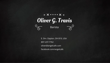 Free Black Board Business Card Template to Edit Online Free Black Board Business Card Template to Edit Online