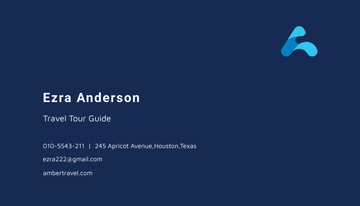 Free Blue Creative Business Card Template to Edit Online