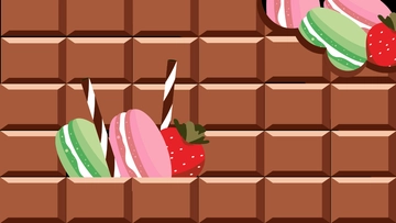 Free Food Art Background Template to Edit Online
