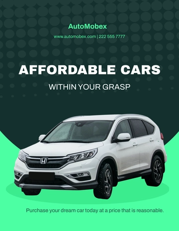 Free Car For Rent Flyer Template to Edit Online