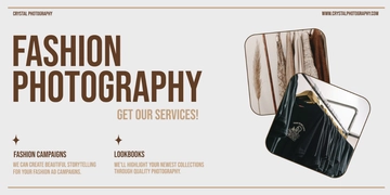 Free Fashion Photography Banner Template to Edit Online