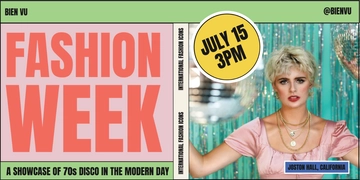Free Fashion Week Banner Template to Edit Online