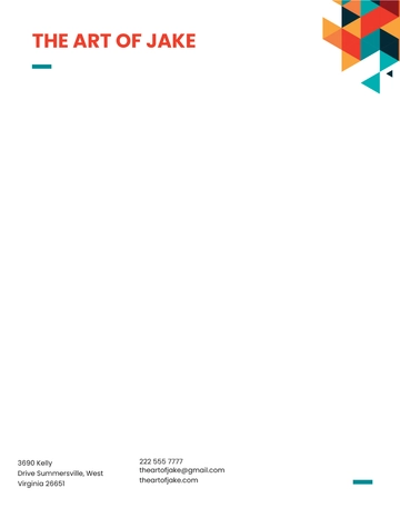 Free Creative Small Business Letterhead Template to Edit Online