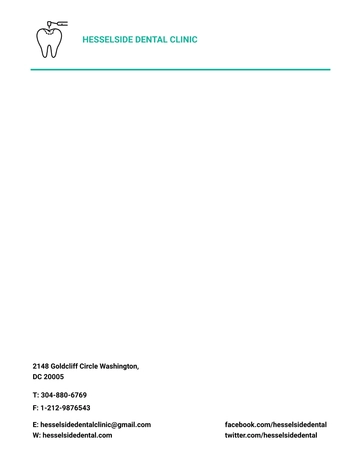 Free Dental Clinic Letterhead Template to Edit Online