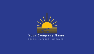 Free Modern Blue Business Card Template to Edit Online