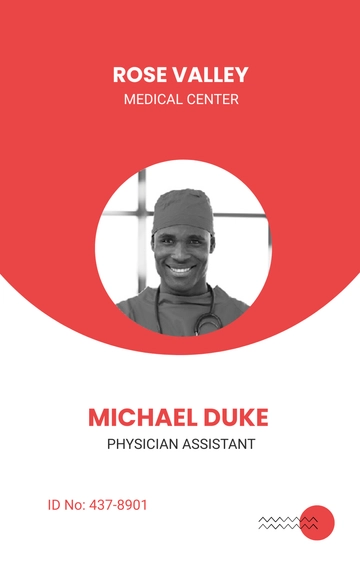 Free Emergency Medical ID Card Template to Edit Online