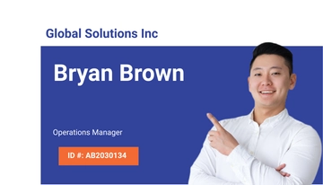 Free Official Company ID Card Template to Edit Online
