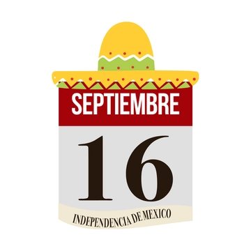 Free Mexican Independence Day Calendar Clipart Template to Edit Online