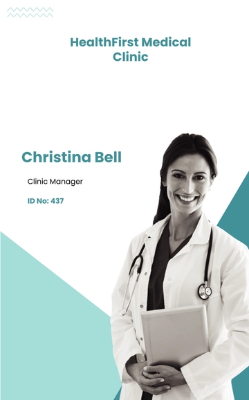 Free Portrait/ Horizontal Medical ID Card Template to Edit Online