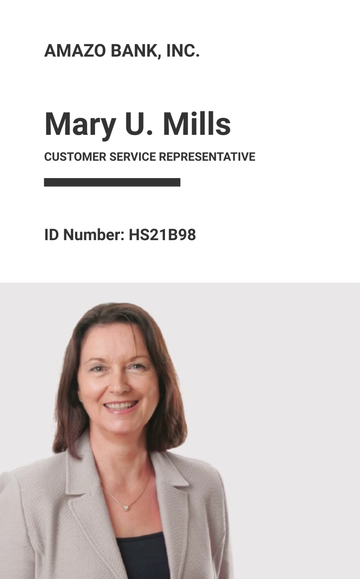 Free Team Association ID Card Template to Edit Online