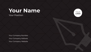Free Metro Dark Corporate Business Card Template to Edit Online