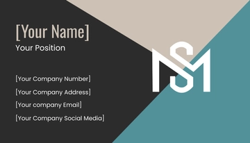 Free Modern Triangle Business Card Template to Edit Online