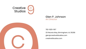 Free Soft Creative Business Card Template to Edit Online