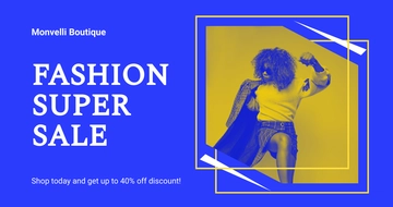 Free Creative Fashion Sale Facebook Post Template to Edit Online