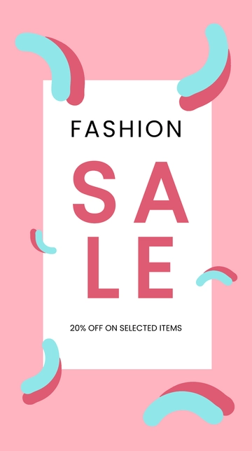 Free Modern Fashion Sale Instagram Story Template to Edit Online