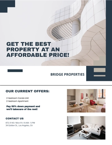 Free Apartment/ Condo Mortage Broker Flyer Template to Edit Online