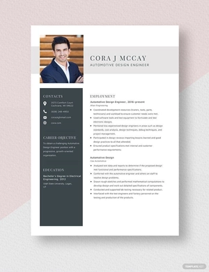 Automotive Design Engineer Resume