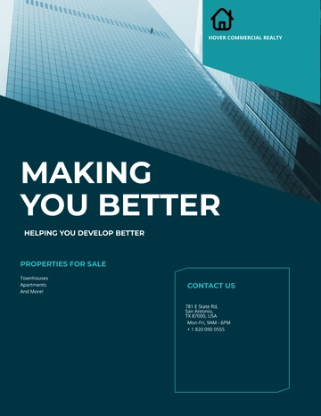 Free Commercial Lease Realestate Flyer Template to Edit Online