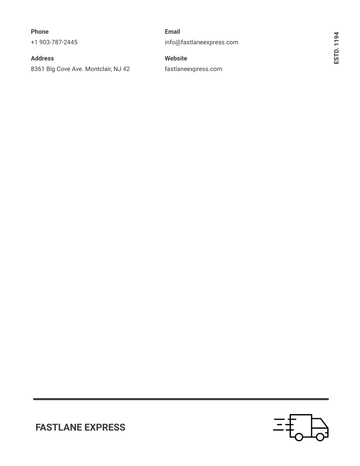 Free Logistics Company Letterhead Template to Edit Online