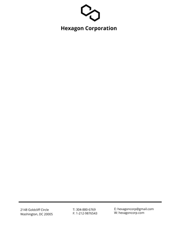 Free Minimal Small Business Letterhead Template to Edit Online