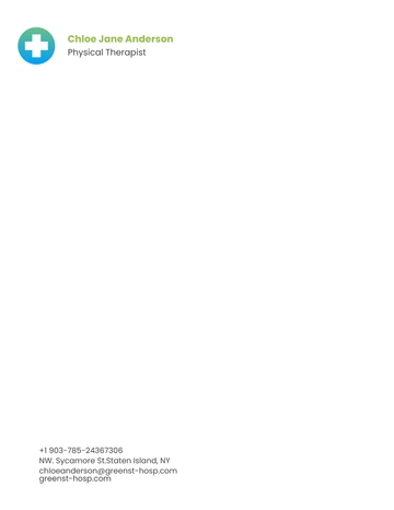 Free Therapist Letterhead Template to Edit Online