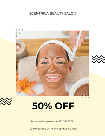 Free Beauty Spa center Flyer Template to Edit Online