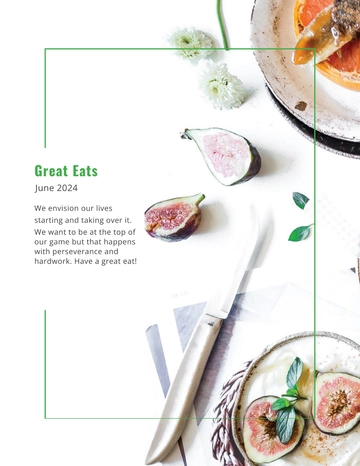 Free Restaurant Magazine Template to Edit Online