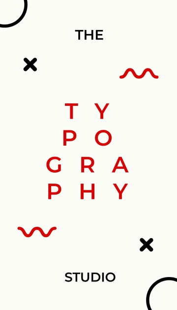 Free Typography Studio business card Template to Edit Online