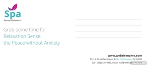 Spa Envelope Template Spa Envelope Template