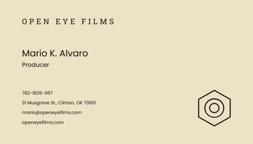 Free Video producer business card Template to Edit Online