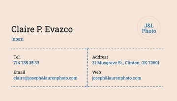 Free Vintage Photography Business Card Template to Edit Online