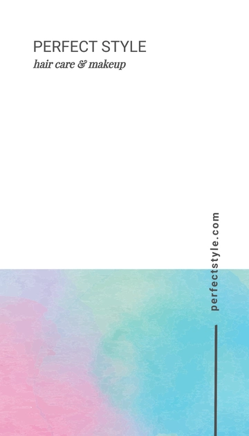 Free Watercolor Wash Business Card Template to Edit Online