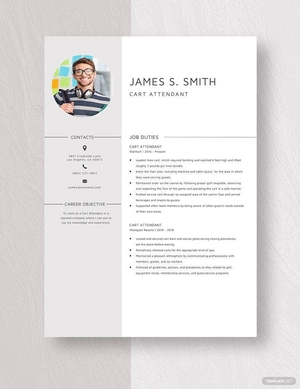 Cart Attendant Resume