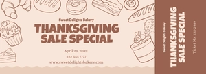 Free Bake Sale Ticket Template to Edit Online