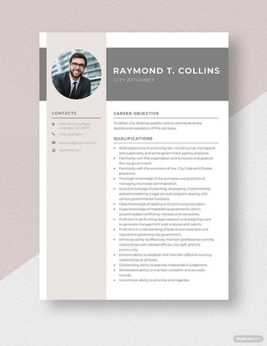 City Attorney Resume