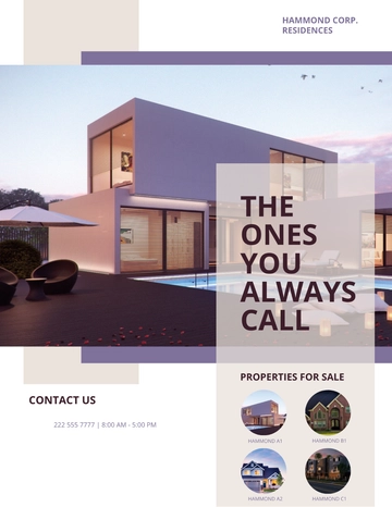 Free Residential Property Management Flyer Template to Edit Online