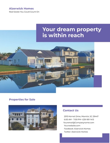 Free Residential Real Estate Agent Agency Flyer Template to Edit Online