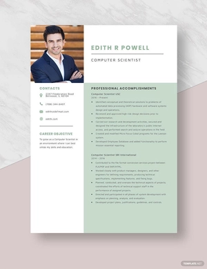 Computer Scientist Resume