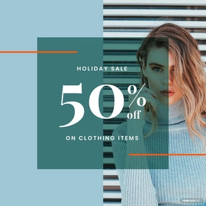 Holiday Collection Sale Instagram Post Template