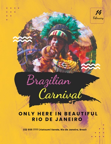 Free Brazilian Carnival Flyer Template to Edit Online Free Brazilian Carnival Flyer Template to Edit Online